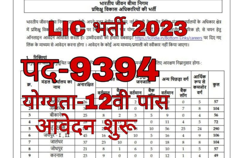 lic ado recruitment 2023,