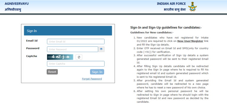 Indian Airforce Agniveer Recruitment 2023,